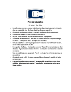 Physical Education Rules and Grading Procedures