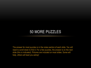 50 More Puzzles - Primary Resources