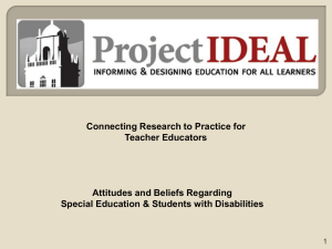 Attitudes - Project IDEAL
