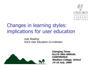 Implications for user education