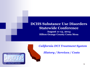 DCHS Substance Use Disorders Statewide Conference August 11