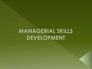 managerial skills development