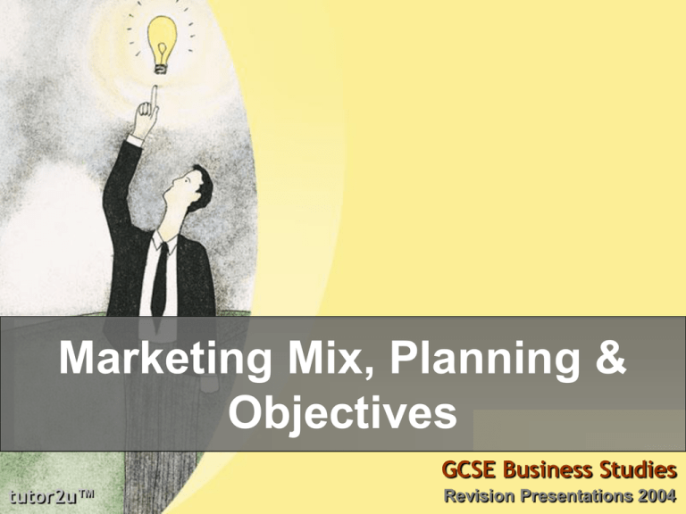 Main Objectives Of Marketing Mix