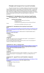 Concepts in Law Layered Curriculum