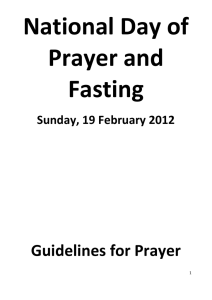 Word Document - National Day of Prayer & Fasting