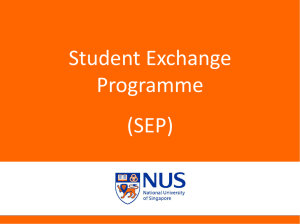 Student Exchange Programme (SEP)
