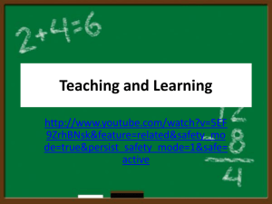 Teaching & Learning Notes
