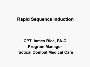Rapid Sequence Induction - NH-TEMS