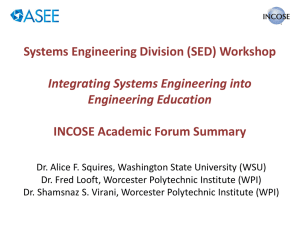 Integrating Systems Engineering Into Engineering