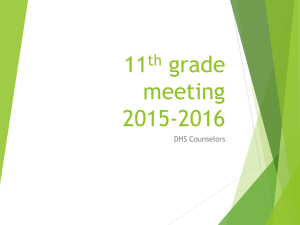11th grade meeting 2011-2012