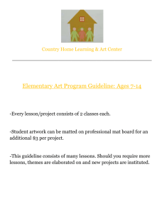 Art History Lessons - Country Home Learning & Art Center