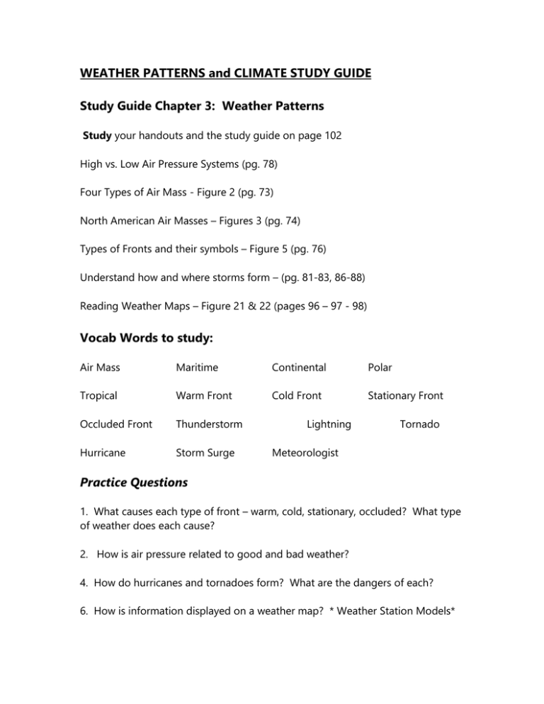weather-patterns-and-climate-study-guide