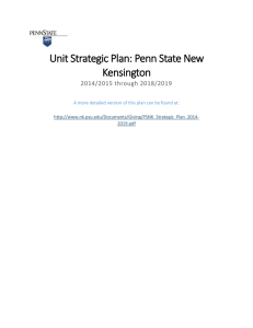 Penn State New Kensington - Office of Planning and Assessment