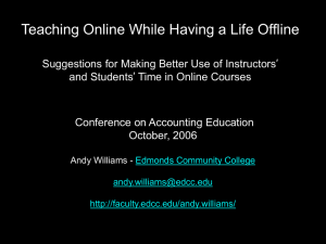 Teaching Online While Having a Life Offline