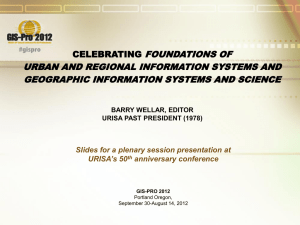 Foundations of Urban and Regional Information Systems