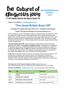 27th Aug- The Great British Brain Off PR