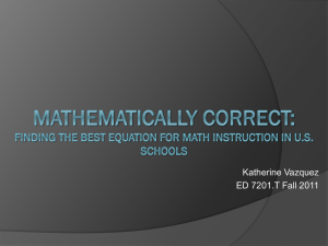 Mathematically Correct: Finding the Best Equation for Math