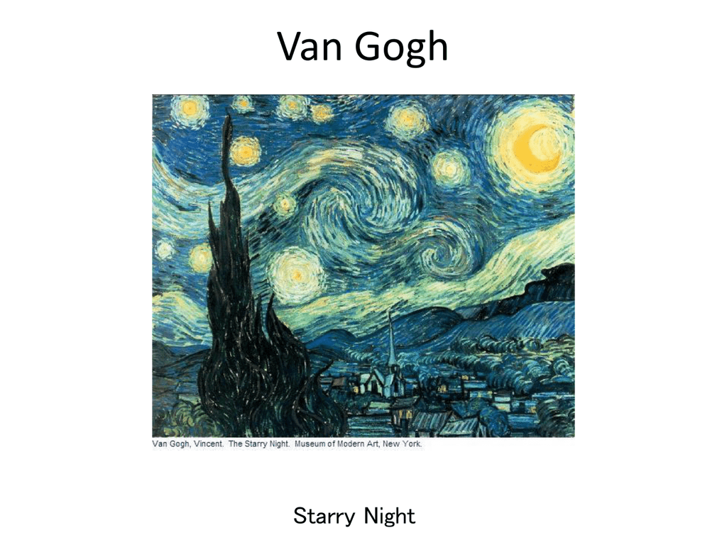 the starry night vincent van gogh analysis