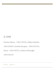 E-CRM - Andrew Khosugih – 1501156143