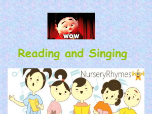 Reading and Singing