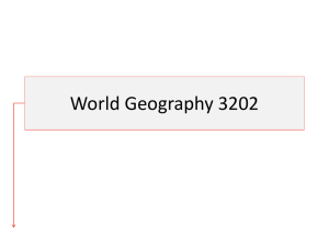 Example - World Geography 3202