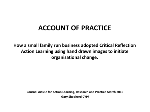 ACCOUNT OF PRACTICE How a small family run business adopted