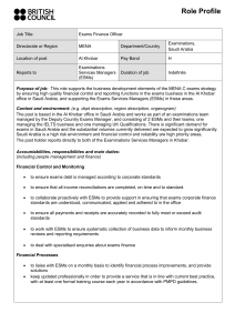 Exam Finance Officer 2015