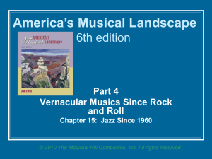 Part 4 Vernacular Musics Since Rock and Roll Chapter 15: Jazz