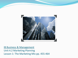 4.2 Marketing Planning