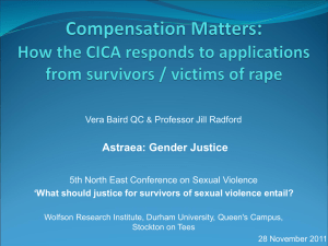 What should justice for survivors of sexual violence entail?