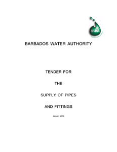 Tender Document - Barbados Water Authority