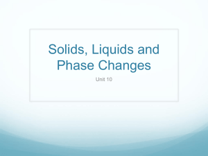 Solids and Liquids