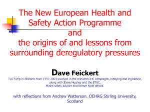 European Health and Safety action