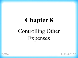 Fixed, Variable, and Mixed Other Expenses