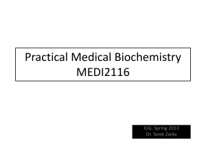 Practical Medical Biochemistry MEDI2116
