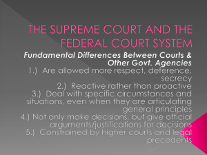 THE SUPREME COURT AND THE FEDERAL COURT SYSTEM