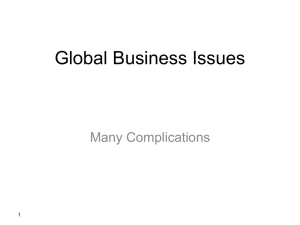 Global Business Issues