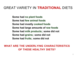 Traditional Diets Part II - Weston A. Price Foundation