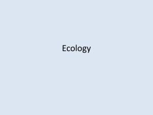 Ecology - 2Biology