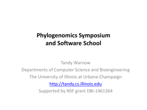 PPTX - Tandy Warnow - University of Illinois at Urbana