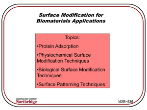 Biosurface Modification