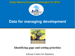 identifying the gaps and defining priorities for NSS in Africa