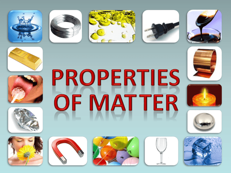 What Property Of Matter Explains Your Observation at Marie Marion blog