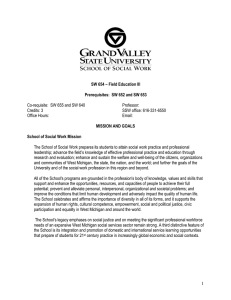 SW 654 - Grand Valley State University