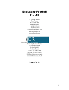 Football for All Evaluation - The Irish Football Association