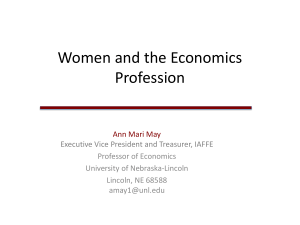 Women in the Economics Profession