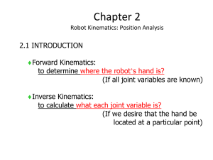 Chapter 2 - Robot Kinematics