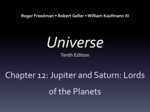Jupiter and Saturn Chapter 12 PowerPoint