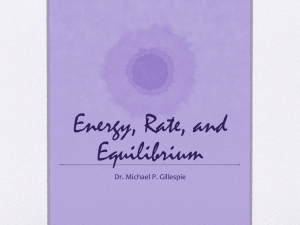 Energy, Rate, and Equilibrium