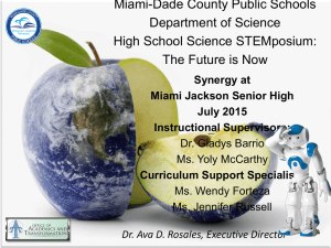 Synergy SHS Administrators Presentation Final - Science